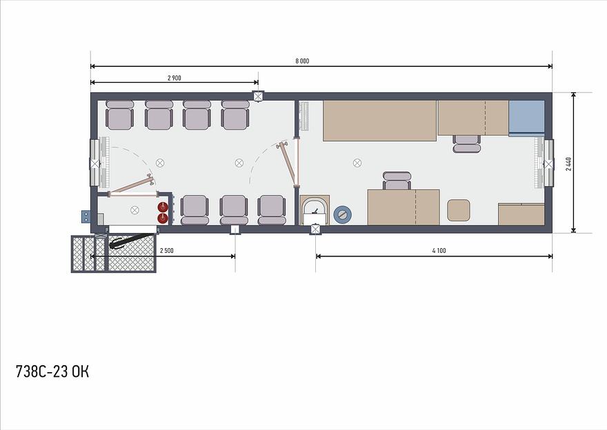 Вагон-дом медицинский пункт фото 10