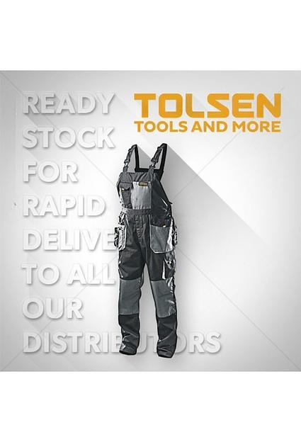 Полукомбинезон рабочий Tolsen, 80 % полиэстер, 20 % хлопок фото 1