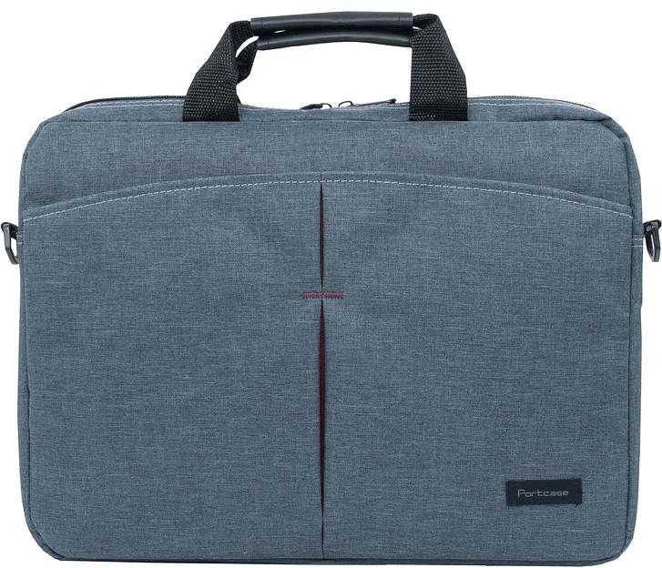 Сумка для ноутбука 15.6" Portcase KCB-162 серый нейлон/полиэстер (KCB-162 GREY) фото 4