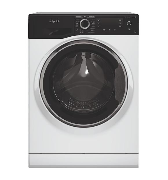 Стиральная машина Hotpoint NSD 7239 ZS VE RU класс: A загр.фронтальная макс.:7кг белый инвертер фото 1