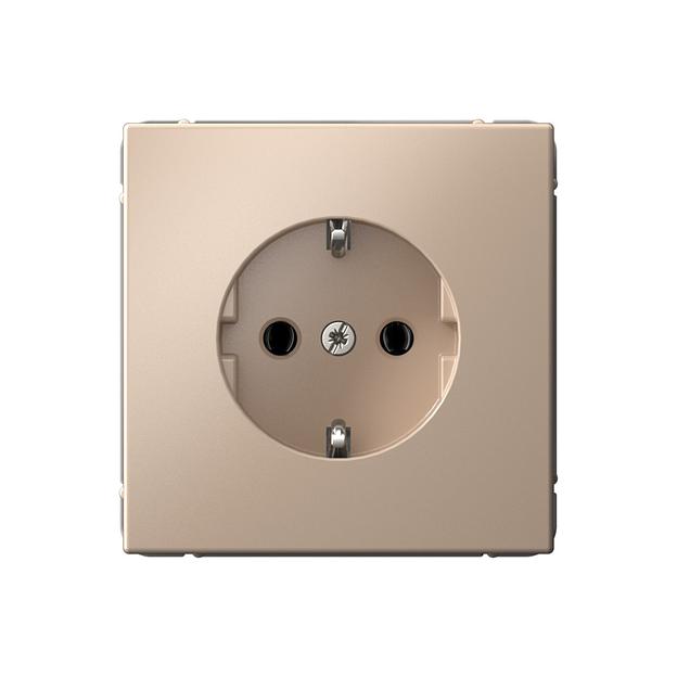 ARTGALLERY розетка с заземлением, 16А, механизм, песочный фото 1