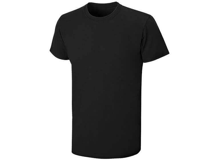 Футболка чёрная прямого кроя фото 1