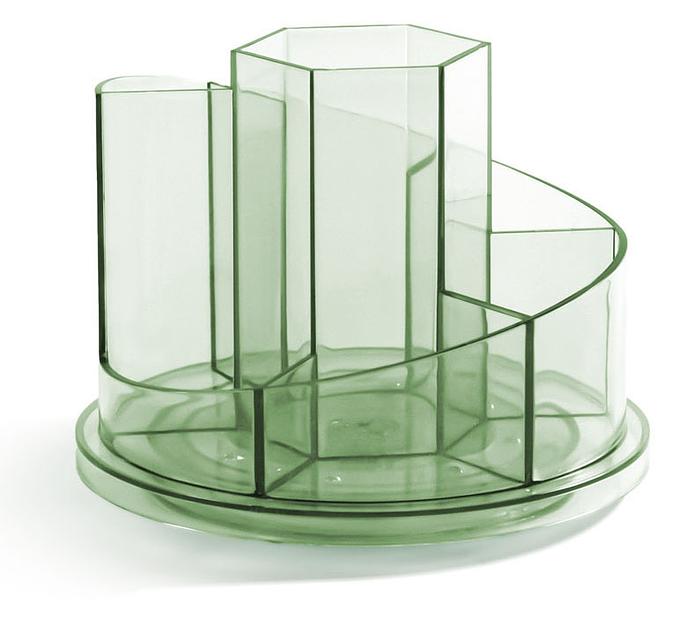 Органайзер настольный Deli 8943GREEN 150x150x114мм зеленый пластик фото 1