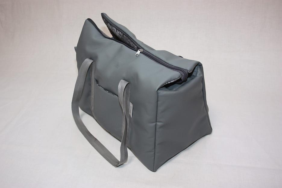 Сумка-переноска Кери (эко-кожа) серый Барс для домашнего питомца ОПТ фото 9