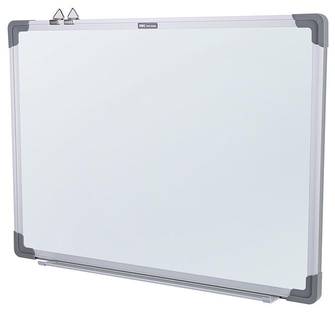Доска магнитно-маркерная Deli EV450 магнитно-маркерная лак белый 60x45см алюминиевая рама фото 2