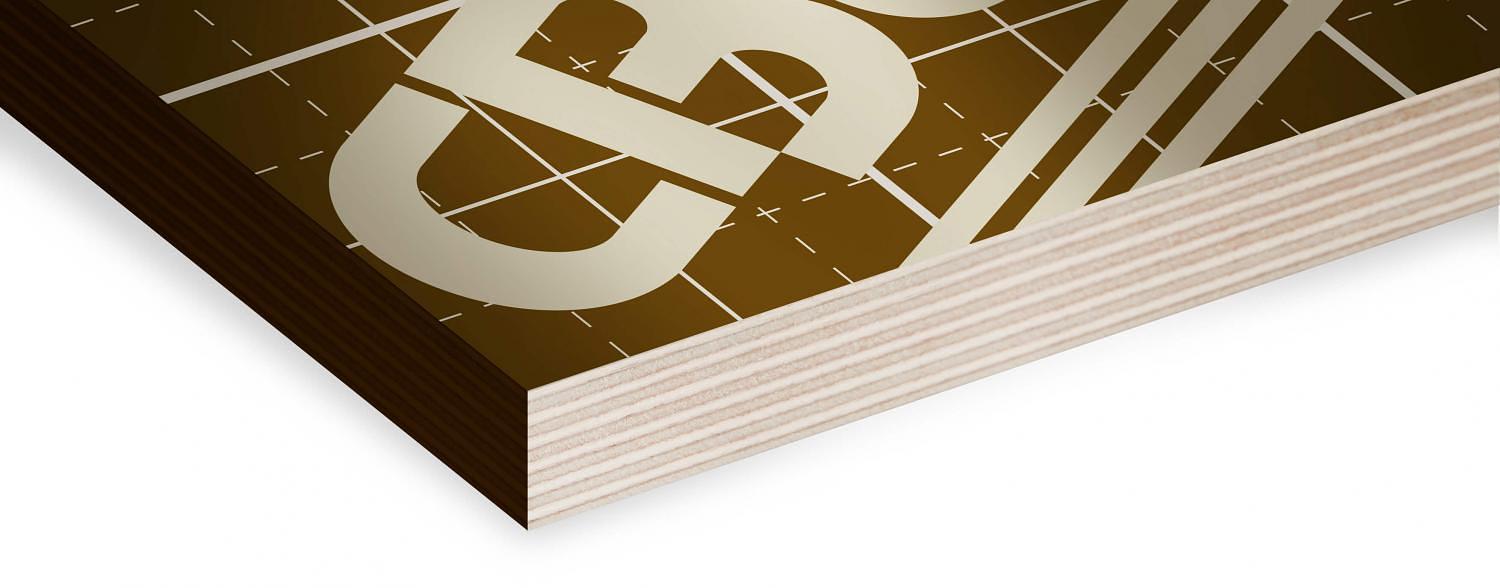 Фанера ламинированная 2440х1220х21мм Сорт 1-1 фото 1