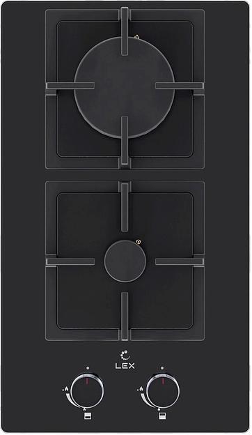 Газовая варочная поверхность Lex GVG 324 BBL черный фото 1