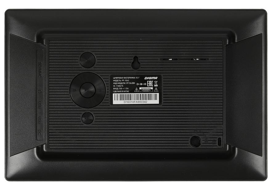 Фоторамка Digma 10.1" PF-1043 IPS 1280x800 черный пластик ПДУ Видео фото 5