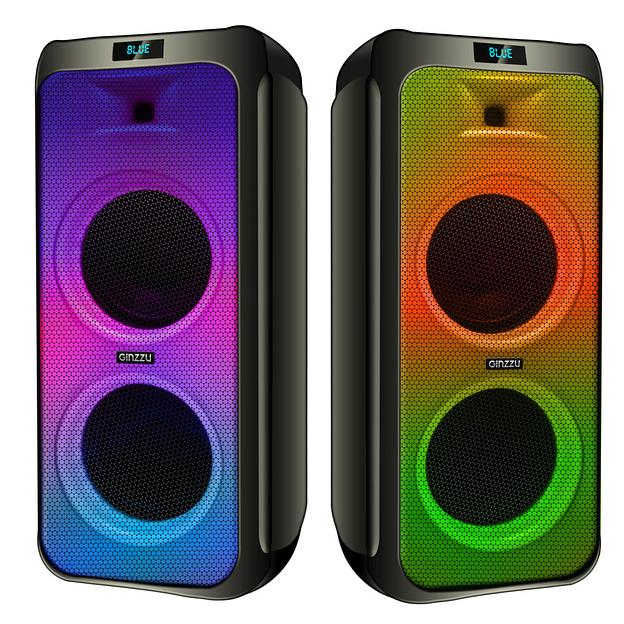 Ginzzu GM-215 {80Вт, LED-дисплей, TWS, 60Гц- 18кГц, USB-flash, microSD-card, FM-радио, пульт ДУ, батарея 7,4В/5400мАч} фото 1