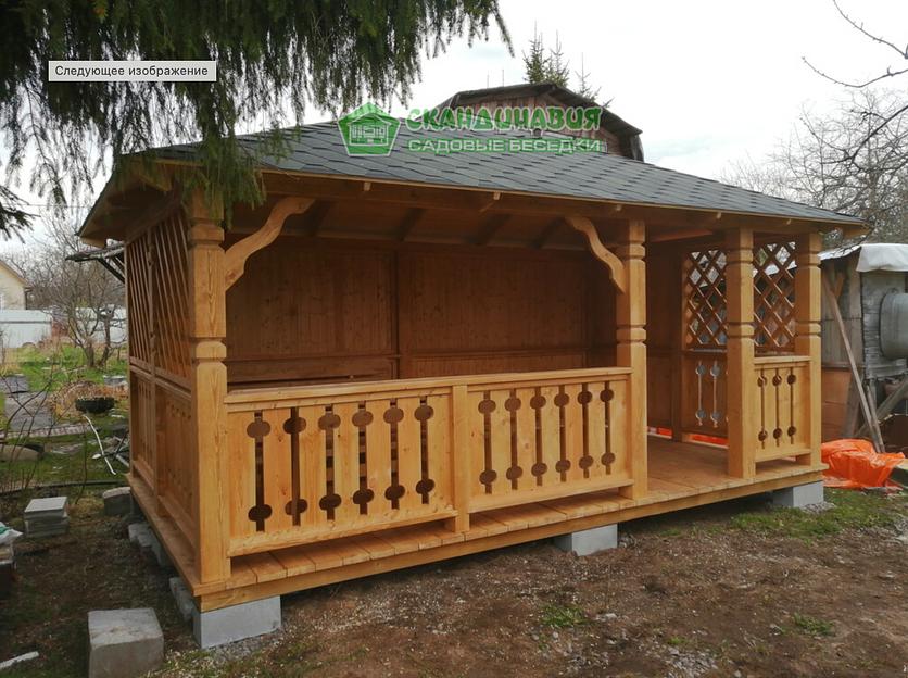 Беседка «Скандинавия» 3×5 м фото 3
