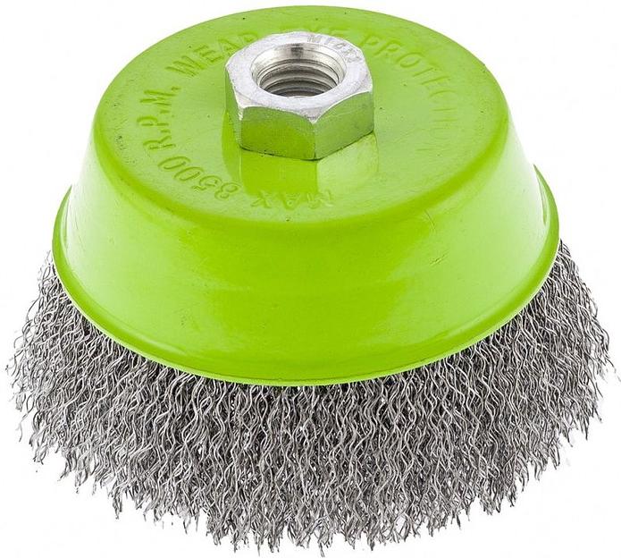 Щетка дисковая Сибртех 746057 d=100мм d(посад.)=14мм (шлифовальные машины/дрели) (упак.:1шт) фото 1