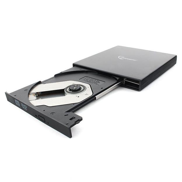 Внешний DVD-привод Gembird DVD-USB-02 USB 2.0 пластик, черный (099240) фото 2
