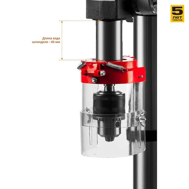 Станок сверлильный ЗУБР, 450 Вт, 1,5-16 мм, 50 мм (ЗСС-450) фото 7