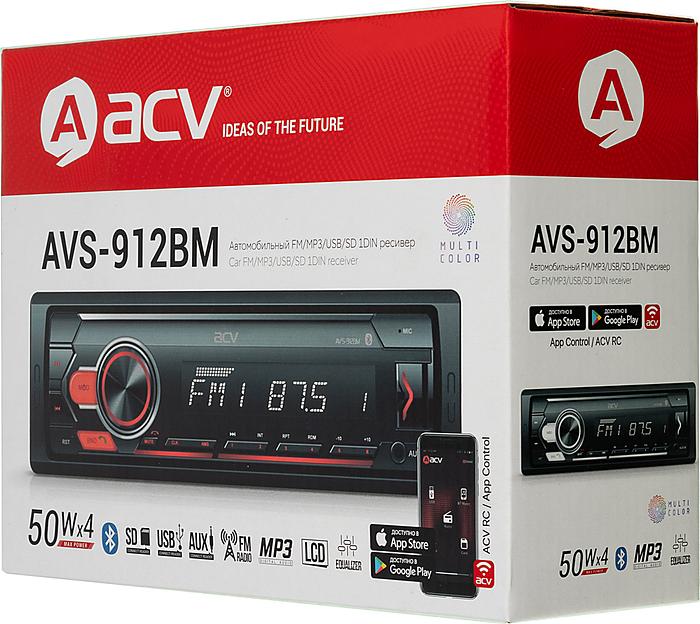 Автомагнитола ACV AVS-912BM 1DIN 4x50Вт фото 5