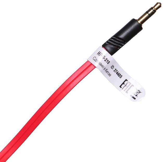 Наушники вкладыши Оклик HP-S-210 1.2м красный проводные в ушной раковине (D1-1) фото 4