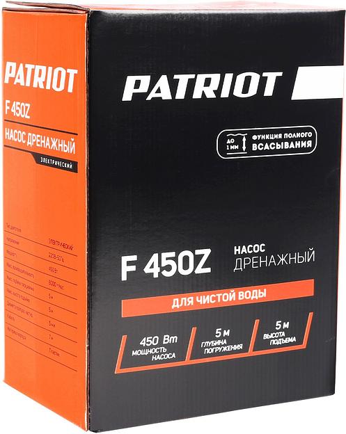 Садовый насос дренажный Patriot F 450 Z фото 8