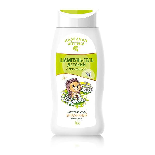 Iris cosmetic народная аптека шампунь-гель детский с ромашкой и натур увл комплексом 300мл фото 1