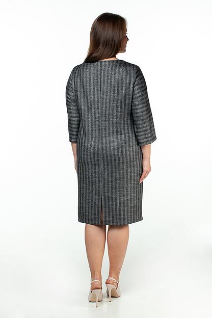 Платье женское 6043/01/Серый, черный фото 2