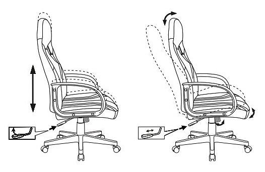 Кресло игровое Бюрократ ZOMBIE RUNNER черный/желтый искусственная кожа крестовина пластик фото 7