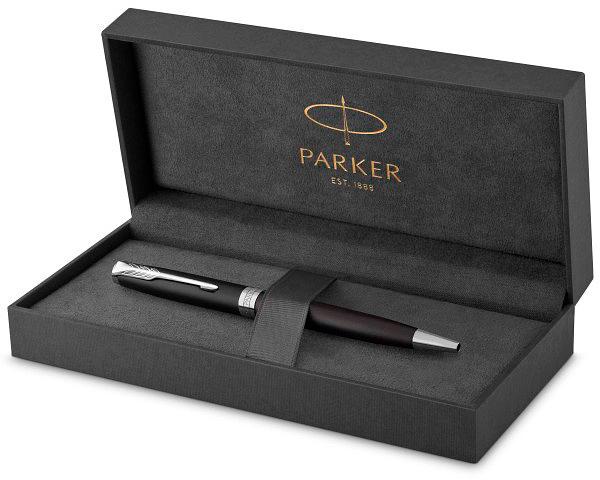 Ручка шариков. Parker Sonnet Core K529 (CW1931524) Matte Black CT M черн. черн. подар.кор. фото 7