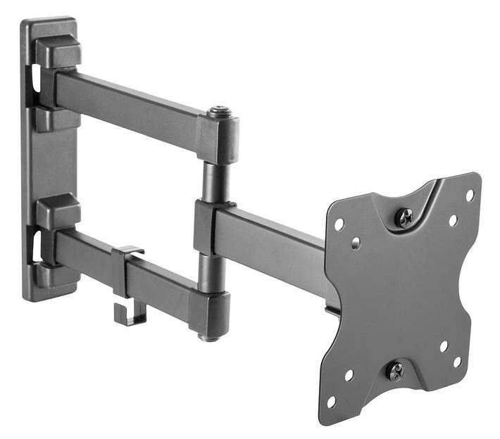 Кронштейн для телевизора Ultramounts UM 894 черный 13"-27" макс.20кг настенный поворотно-выдвижной и наклонный фото 1