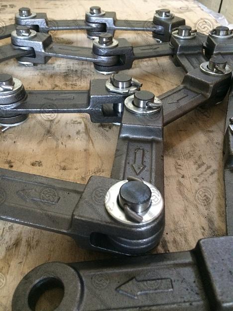 Цепь тяговая вильчатая Р1-160 разборная с фиксацией пальца проволочным шплинтом по ГОСТ 12996-90 фото 4