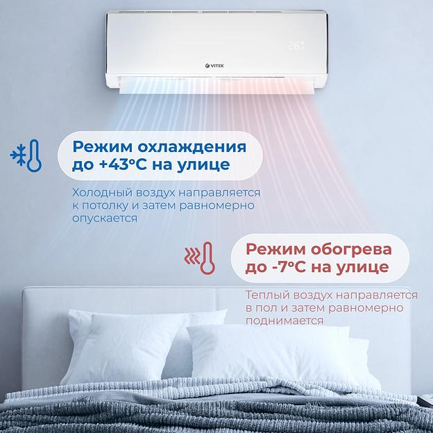 Сплит-система Vitek VT-2505 белый фото 10