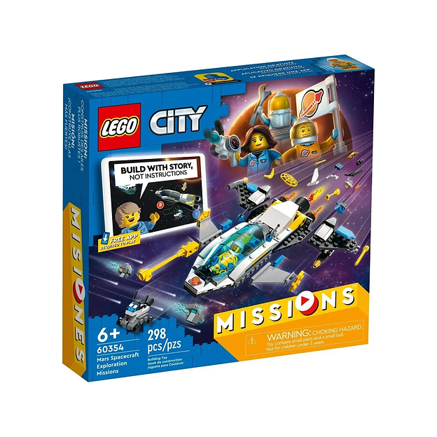Конструктор LEGO City Missions Миссии исследования Марса на космическом корабле 60354 фото 1