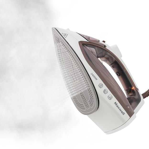 Утюг Maxwell MW-3047 2400Вт белый/коричневый фото 4