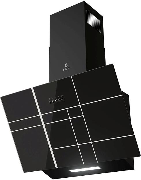 Вытяжка каминная Lex Moza 600 R1 черный управление: кнопочное (1 мотор) фото 1