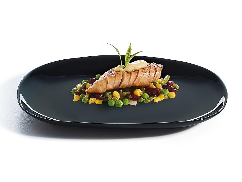 Блюдо прямоуг. 280*230 мм. h=22 мм. Эволюшн Блэк /6/12/864/ фото 1