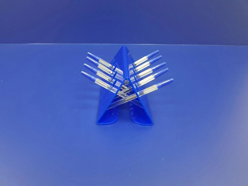 Подставка для ручек карандашей кистей 9 секции.(домик цвет синий) фото 3