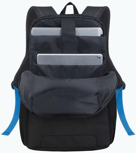 Рюкзак для ноутбука 15.6" Riva 8067 черный полиэстер фото 5