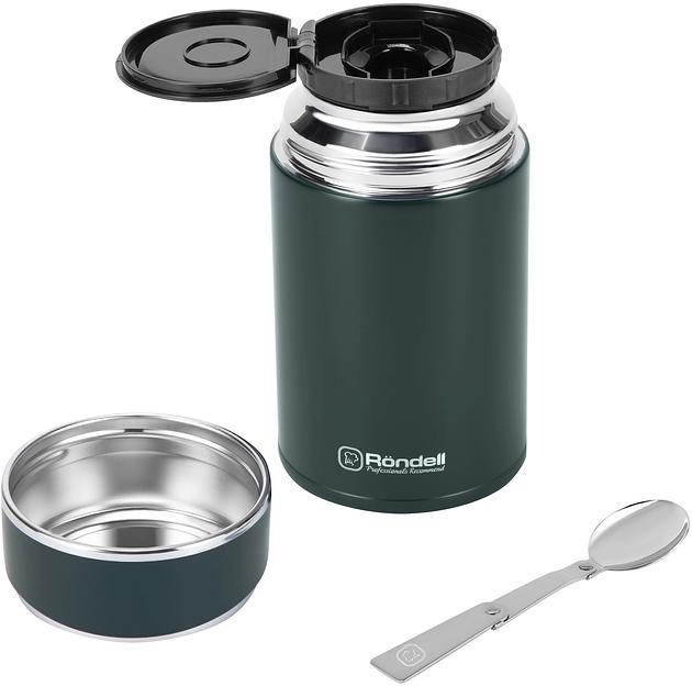 Термос для еды Rondell Aventura RDS-1660 0.7л. морская волна с чехлом картонная коробка фото 3