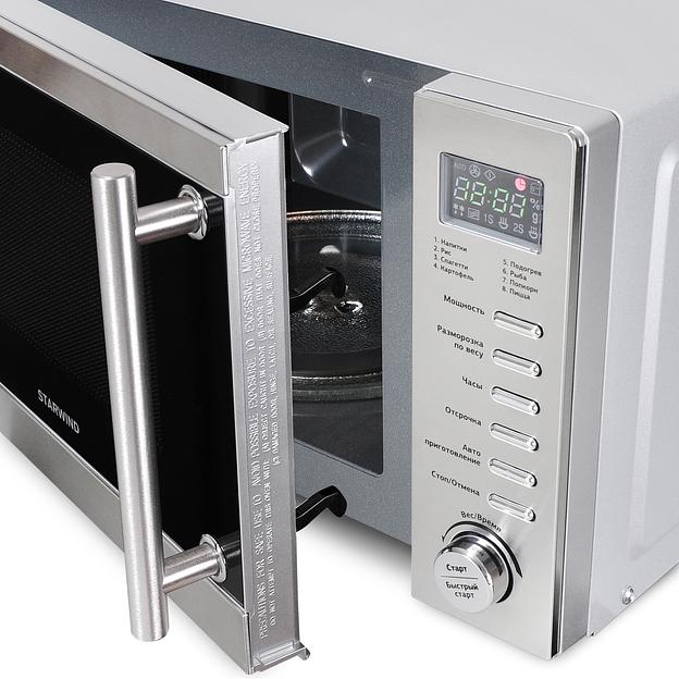 Микроволновая Печь Starwind SMW5220 20л. 700Вт нержавеющая сталь фото 7