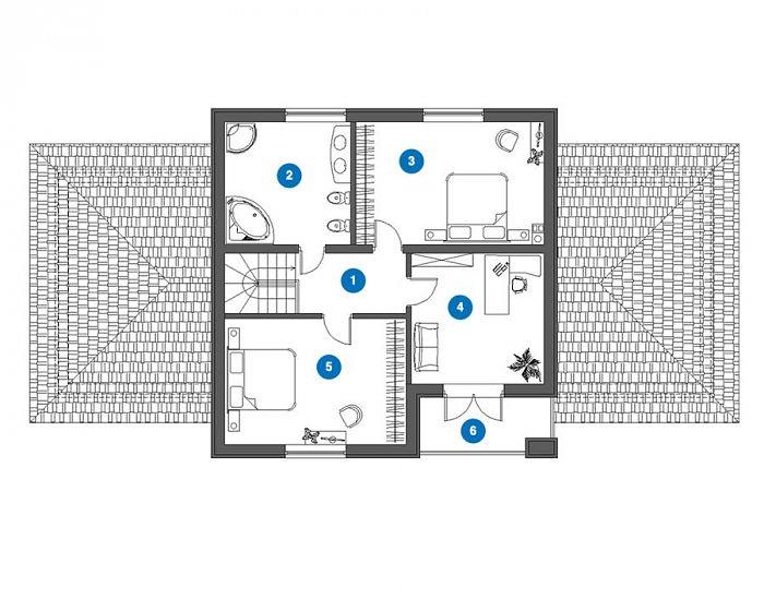 Проект каркасного дома «КД-224-20» под ключ фото 4