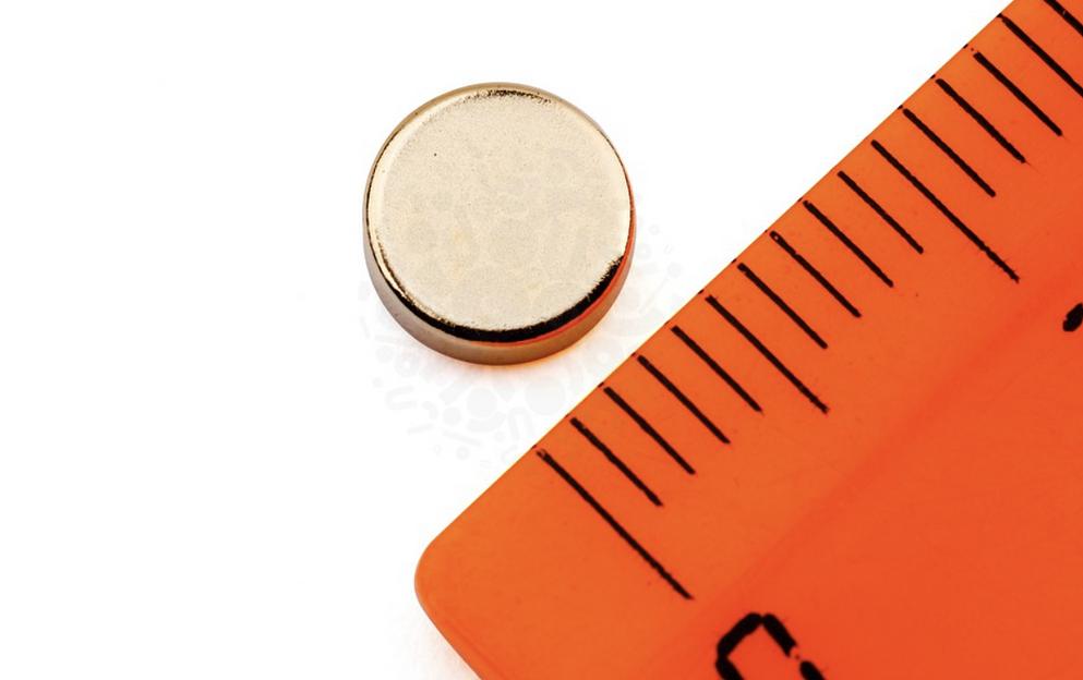 Неодимовый магнит диск 6х2 мм, золотой, опт фото 2