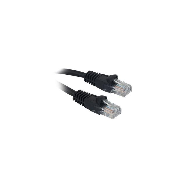 Патч-корд Buro литой (molded), UTP, кат.5E, 15м, 4 пары, 26AWG, алюминий омедненный, многожильный, черный фото 1