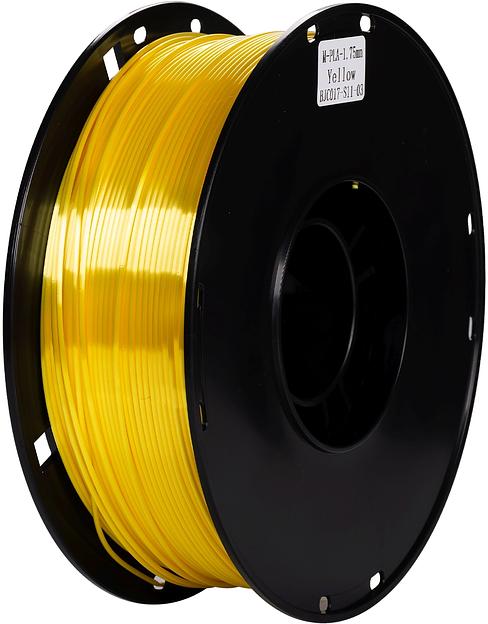 Пластик для принтера 3D Cactus CS-3D-PLA-1KG-S-YELL PLA SILK d1.75мм 1кг L326м 1цв. фото 1
