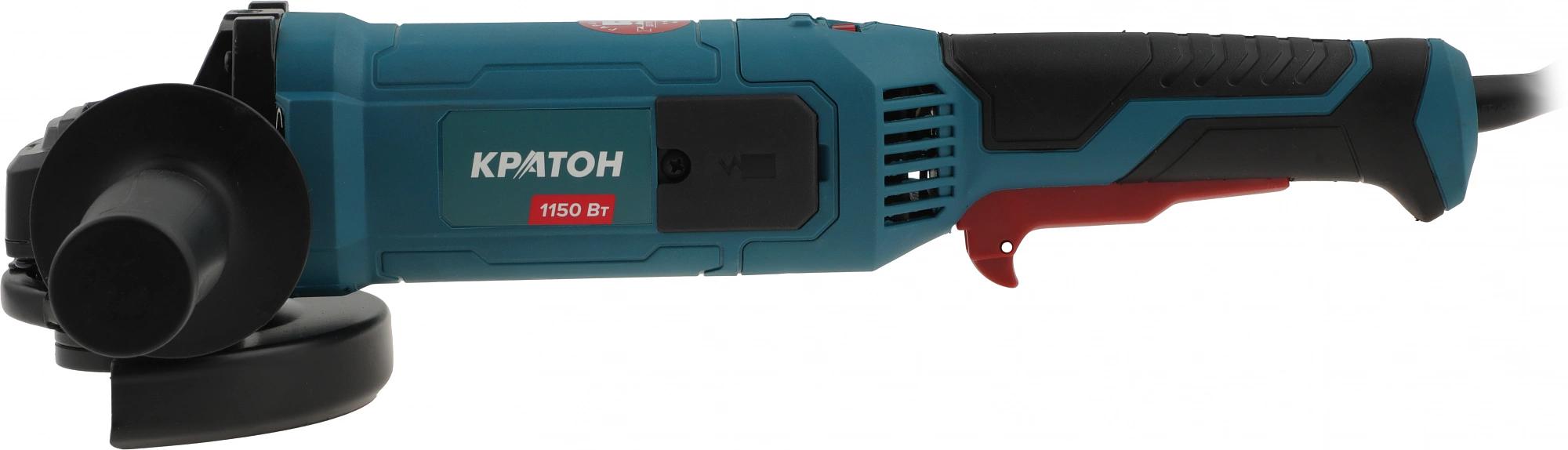 Углошлифовальная машина Кратон AMG-1150-125E 1100Вт 11000об/мин рез.шпин.:M14 d=125мм (3 05 01 041) фото 4