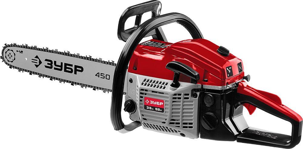 Бензопила Зубр ПБЦ-М52-45 2600Вт 3.5л.с. дл.шин.:18" (45cm) фото 4
