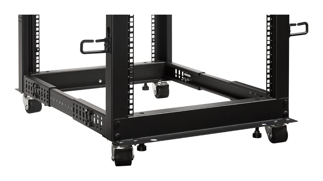 Полка выдвижная Lanmaster TWT-RACK2-S4-ADJ/45 1U нагр.:45кг. 19" черный (упак.:1шт) фото 5