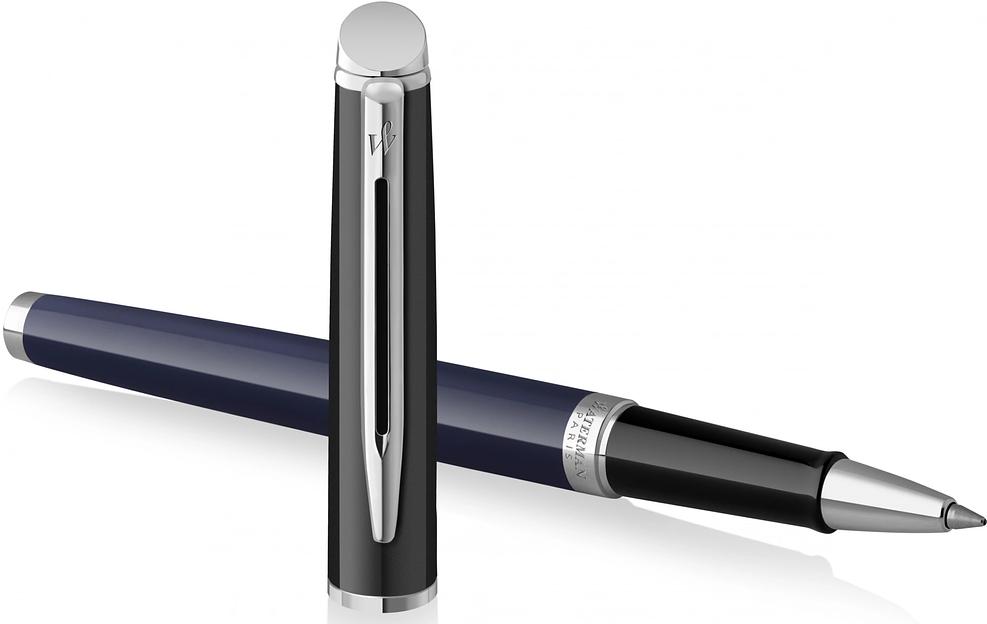 Ручка роллер Waterman Hemisphere Colour Blocking (2202849) черн/синий F черн. черн. подар.кор. фото 1
