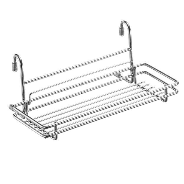 Полка одинарная разборная малая (260х155х110мм), хром фото 1