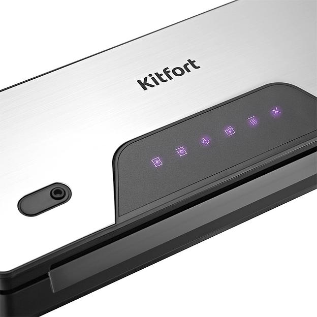 Вакуумный упаковщик Kitfort КТ-1517 130Вт серебристый/черный фото 3