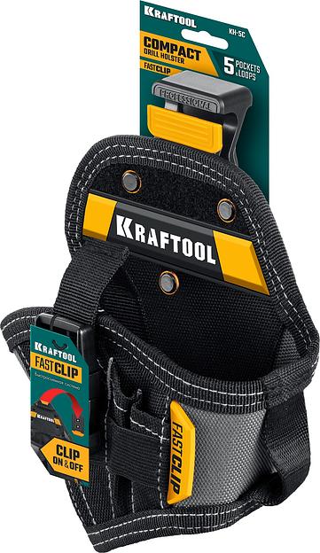 KRAFTOOL KH-5C кобура для шуруповерта с быстросъёмным креплением FastClip, компактная (38770) фото 9