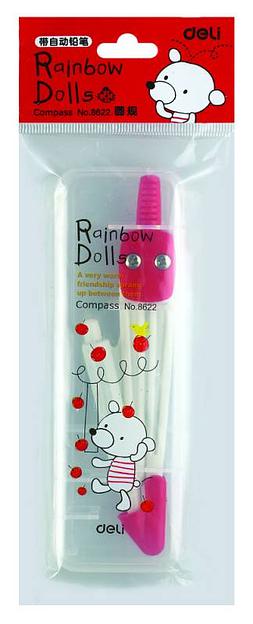 Циркуль Deli E8622 корпус ассорти пластик фото 1