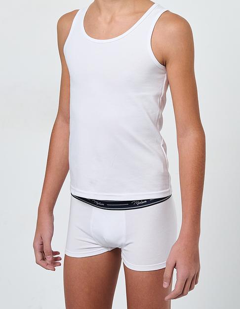 Майка детская для мальчиков белая опт фото 3