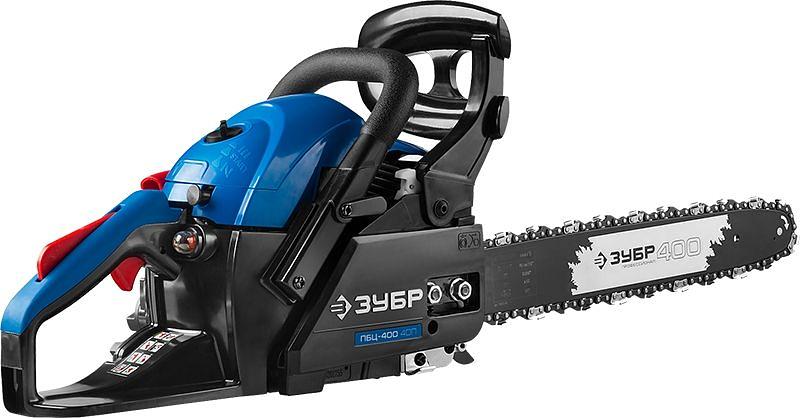 Бензопила Зубр ПБЦ-400 40П 1500Вт 2л.с. дл.шин.:16" (40cm) фото 2