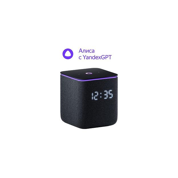 Умная колонка ЯНДЕКС Станция Миди 24Вт, с Алисой на YaGPT, черный [yndx-00054blk] фото 1